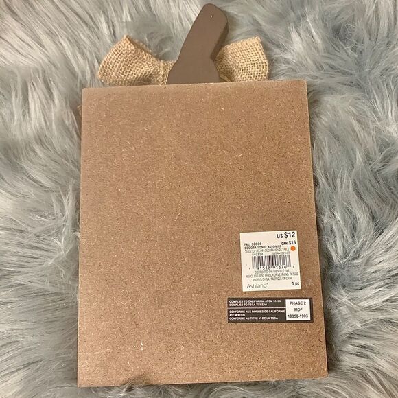 Wooden Square Pumpkin Tabletop Decor - Picture 3 of 4